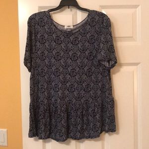 A navy blue top